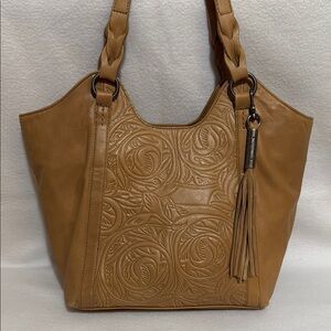 The Sak- Elegant Tan Leather Tote Bag
